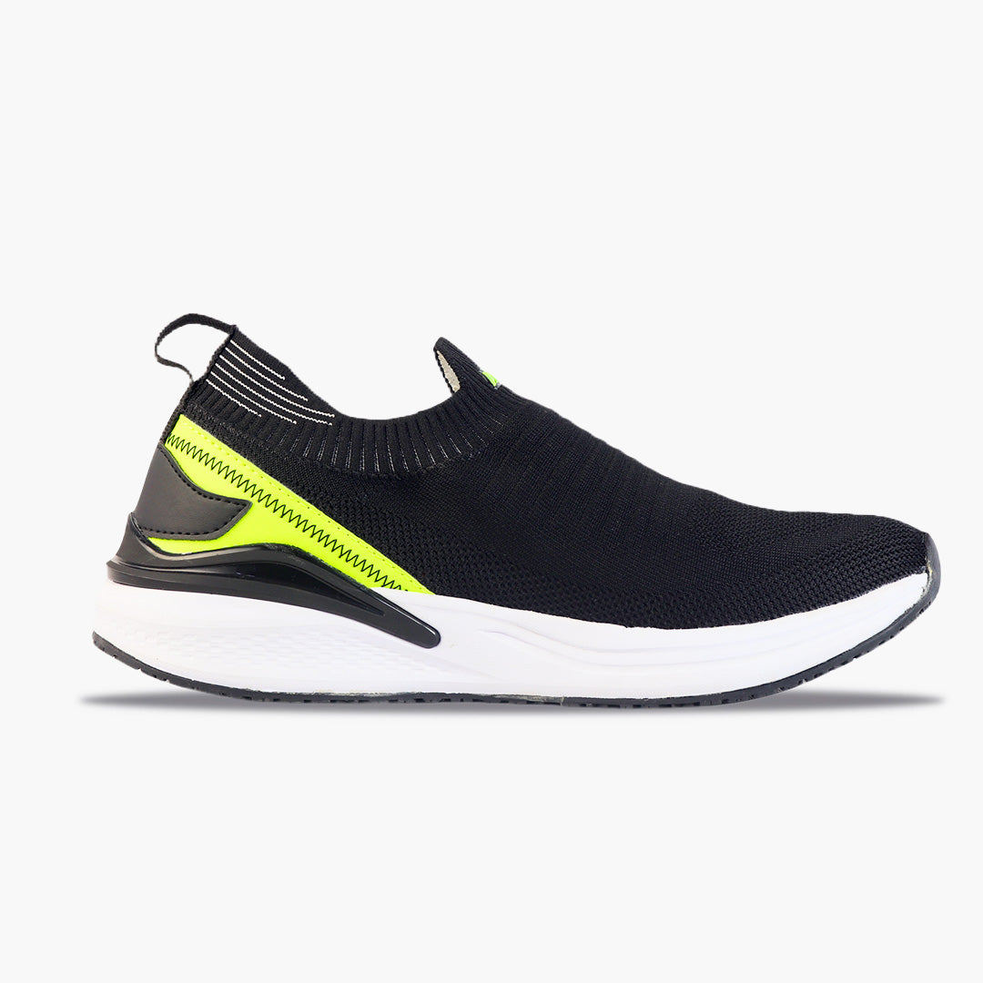 LazyStudd GO FLOW Black Slip-Ons