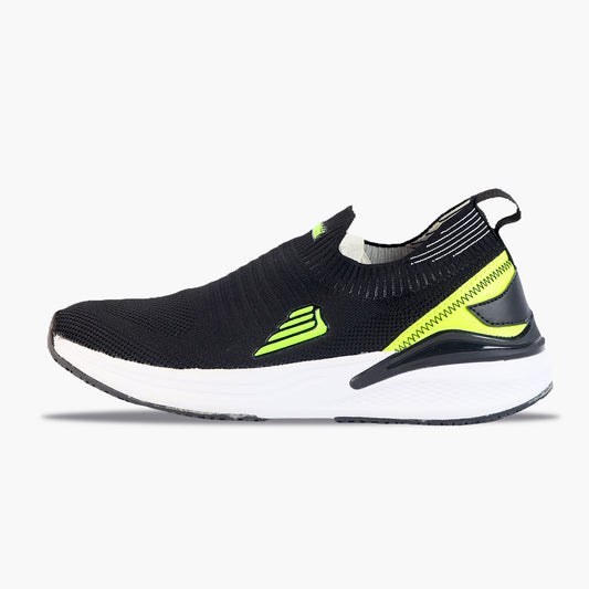 LazyStudd GO FLOW Black Slip-Ons