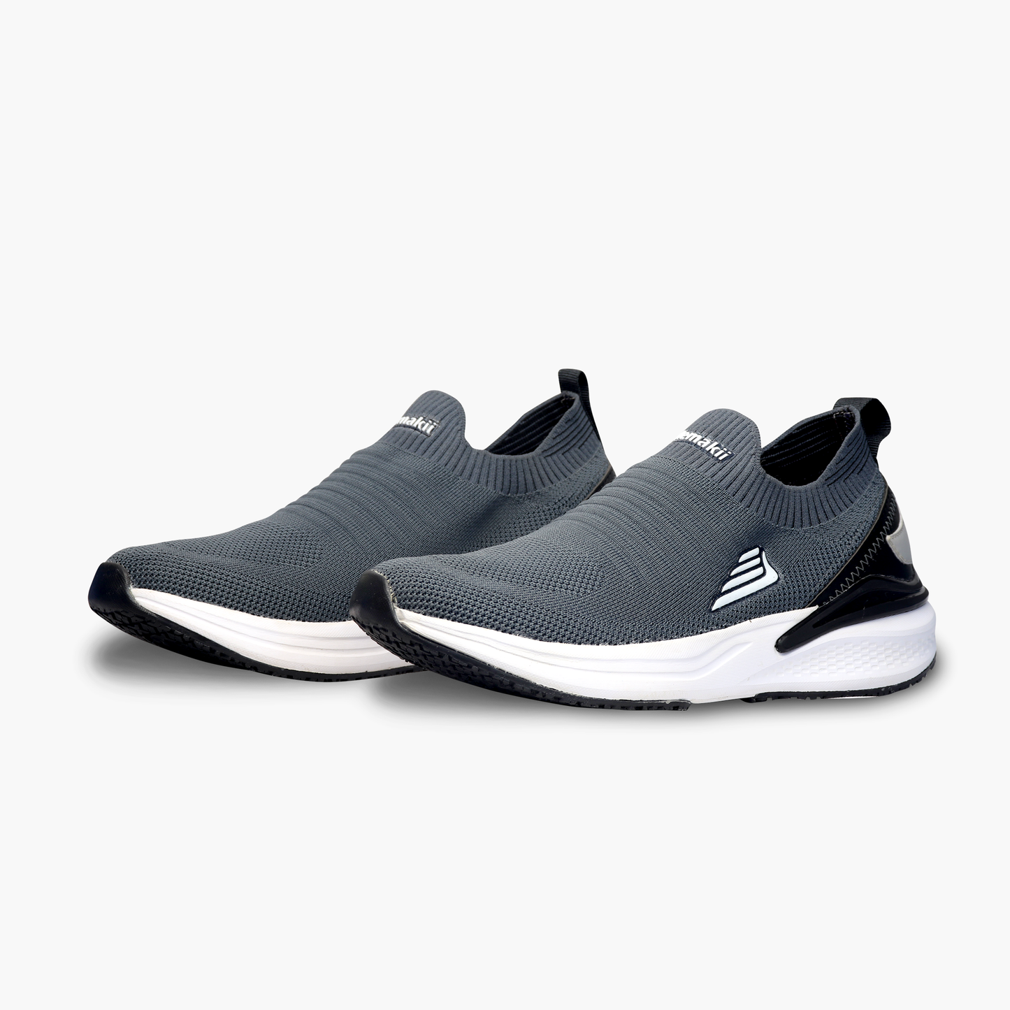 LazyStudd GO FLOW Grey Slip-Ons